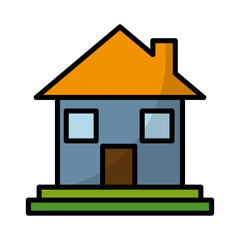 house icon over white background. vector illustration