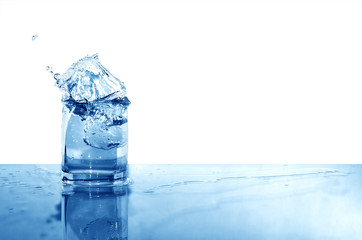Glass Of Splashing Water