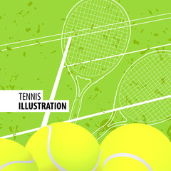 Tennis background - 155347246