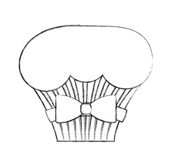 little delicious creamy cupcake vector illustration graphic design