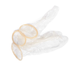Condoms isolated