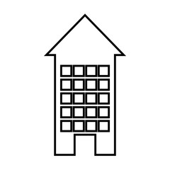 house icon over white background. vector illustration