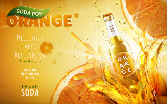 orange soda pop ad