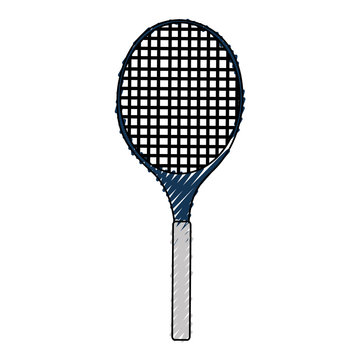 tennis racket isolated icon vector illustration design