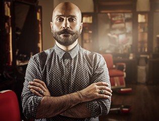 Portrait of a barber.