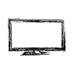 modern television icon over white background. vector illustration