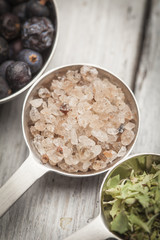 MEasuring spoons with spices