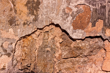 Old Cracked Brick Wall
