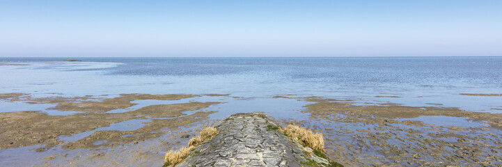 Steinsteg am Meer, Cuxhaven, Nordsee, Niedersachsen, Deutschland, Europa