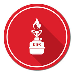 Camping stove icon vector