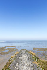 Steinsteg am Meer, Cuxhaven, Nordsee, Niedersachsen, Deutschland, Europa