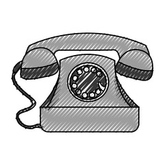 telephone service isolated icon vector illustration design