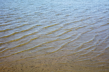 Wasserfläche mit Wellen, Meer, Nordsee, Niedersachsen, Deutschland