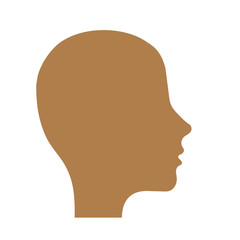 man head icon over white background. vector illustration