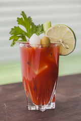 Bloody mary cocktail