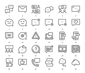 Message Bubbles Icons