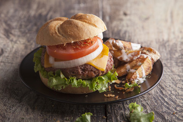 Homemade burger