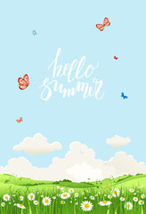 banner hello summer