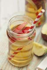 Apple spiced drink with cinnamon