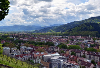 Naklejka premium Blick aufs Dreisamtal 