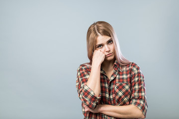 Sad young girl