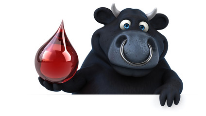 Black bull - 3D Illustration