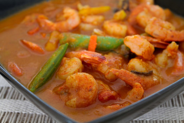 crevettes sauce aigre-douce
