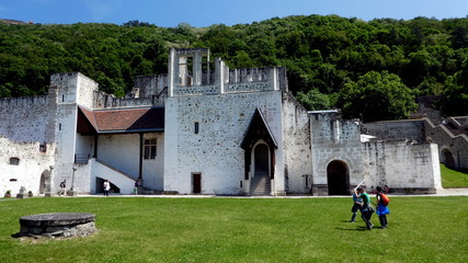 Fototapeta na wymiar Visegrád Matthias Corvinus royal castle - Mátyás király vára