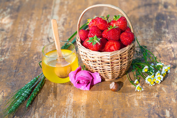 Strawberries in a Basket