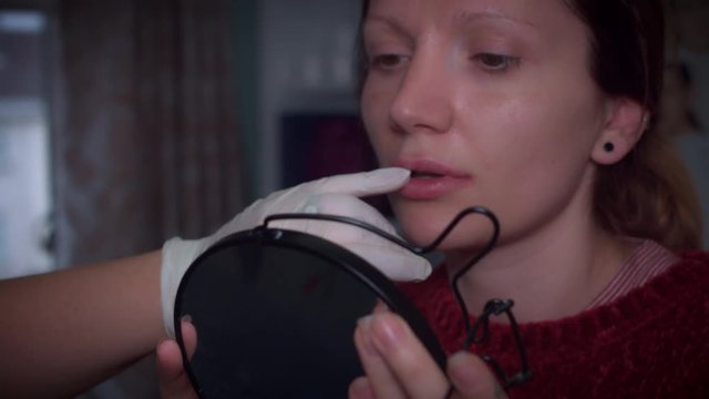 4K Doctor Explaining to Patient about Lip Filler