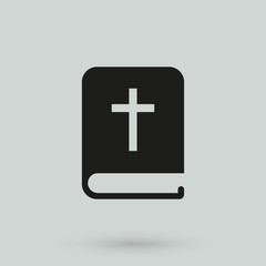 Fototapeta premium Bible icon in a simple style
