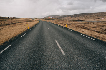 Mountain roads in Iceland