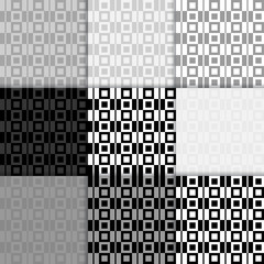 Fototapeta premium Abstract geometric background. Seamless pattern. Black and white checked print
