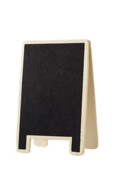 Menu blackboard vertical on white background clipping path isolated.