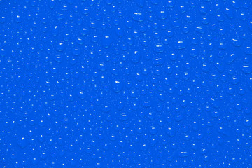 Blue water droplet