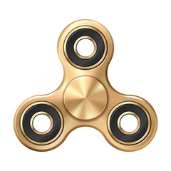 Hand fidget spinner toy - stress and anxiety relief. - obrazy, fototapety, plakaty