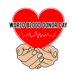 World Blood Donor Day. Vector illustration for holiday. 14 June.