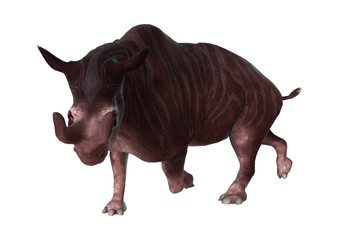 3D Rendering Kiroi Animal on White