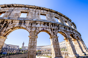 amphitheater in pula - croatia © fottoo