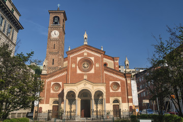 Fototapeta na wymiar Milan (Italy): Sant'Eufemia church