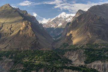 Beautiful landscape of Hunza valley in summer, Gilgit Baltistan, Pakistan