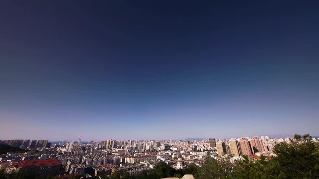 Overlooking panoramic urban.