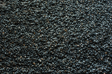 black sesame seeds background