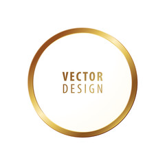 High Quality Luxury Frame on White Background . Vector Isolated Illustration