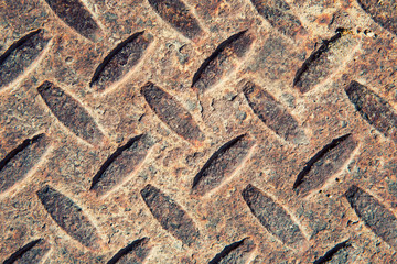 aged diamond metal texture pattern used as abstract background