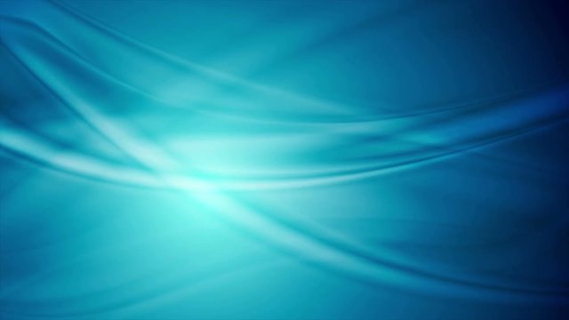 Blue abstract smooth flowing waves motion background. Video animation Ultra HD 4K 3840x2160