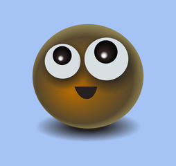 A nice ball character.Vector Illustration