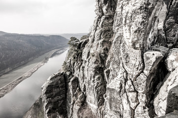 Blick auf die Elbe in der Sächsischen Schweiz