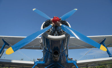 airplane propeller view