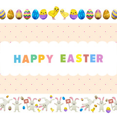 Happy Easter Vector Flyer or Concept